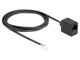 Cablu Telefon DELOCK 88093 RJ11 la RJ45 2m Negru 28AWG