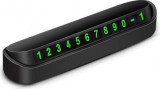 Afisaj auto retractabil pentru numar telefon cifre incluse capac inchidere Negru