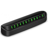 Afisaj auto retractabil pentru numar telefon cifre incluse capac inchidere Negru