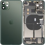 Capac Baterie Apple iPhone 11 Pro Max, Cu Carcasa Mijloc, Full Parts, Verde (Midnight Green), Swap