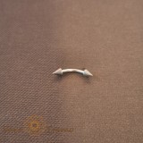 Piercing Titan cu Tija Curbata si Sageti Mici