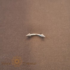 Piercing Titan cu Tija Curbata si Sageti Mici