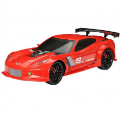 Masina de curse RC Corvette Sport cu telecomanda, 1:12, frecventa 2.4 GHZ, plastic metal, rosu foto