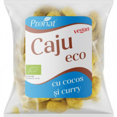 Caju Condimentat cu Aroma de Curry si Nuca de Cocos Bio 50 grame Pronat