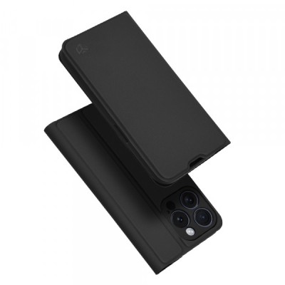 Husa pentru Apple iPhone 15 Pro, Techsuit, Magskin Book, Neagra foto