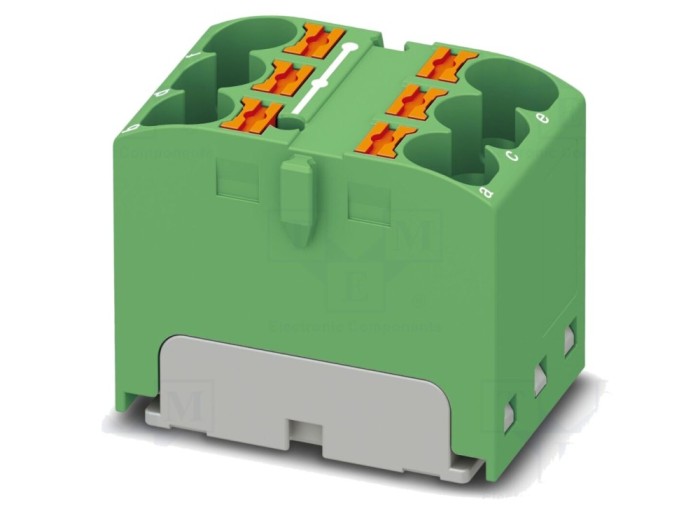 Conector de şine 32A 450V, push-in