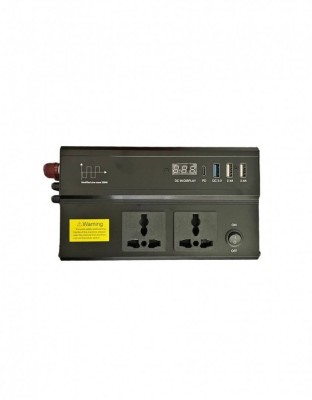 Invertor premium cu afisaj 24V -220V 1000W priza ,USB,bricheta foto