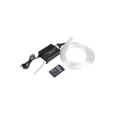 Kit complet fibra optica plafon instelat 760 fire 75mm RGB 12v IOS si Android cu efect meteorit (Stea Cazatoare) &reg; ALM
