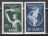 SAAR 1952 - Jocurile Olimpice - Helsinki, Cota 12 EURO, MNH