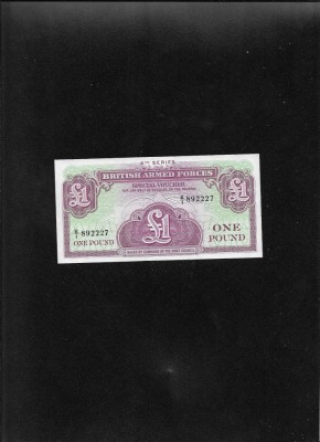 British armed forces voucher 1 pound seria892227 seria 4 foto