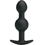 Cumpara ieftin Dop Anal Heavy Balls Silicone Butt Plug 2, Negru, 10 cm, Pretty Love