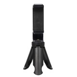 Mini trepied cu suport pentru telefon, prindere cu arc, rotire portret si landscape, montura 1 4 inch, suport stabil pentru vlogging, streaming si fot