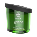 Lum&acirc;nare pentru masaj SWEDE Senze Arousing, cu aromă de lăm&acirc;ie, piper și eucalipt, 50 ml (verde)