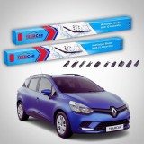 Ștergătoare Renault Clio IV Hatchback 2012-2021 | Set Față Flat Premium &ndash; TeamCar&reg;