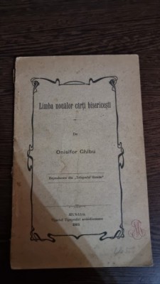 Onisifor Ghibu - Limba noilor carti bisericesti foto