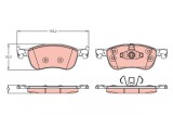 Set placute frana fata TRW GDB2186