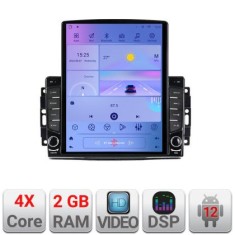 Navigatie CHRYSLER Jeep Manual K-202 ecran tip TESLA 9.7&quot; cu Android Radio Bluetooth Internet GPS WIFI 2+32 DSP Quad C v1 CarStore Technology