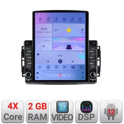 Navigatie CHRYSLER Jeep Manual K-202 ecran tip TESLA 9.7&amp;quot; cu Android Radio Bluetooth Internet GPS WIFI 2+32 DSP Quad C v1 CarStore Technology foto