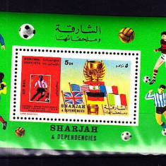 Sharjah 1970 Sport Soccer Football perf. sheet MNH DA.102