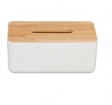 Cutie pentru depozitarea servetelelor cu capac din Bambus, 23x13x10 cm