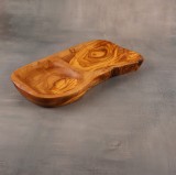 Platou Campania 2 compartimente din lemn de măslin