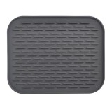 Covoras din silicon pentru scurgere vase, flippy, uz casnic, rezistent la temperaturi ridicate, izolator, 30x24 cm, negru