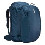Rucsac Dama Thule Landmark 60L Albastru, Rucsac de voiaj 2 in 1 cu compartiment laptop 15 inch si protectie antifurt