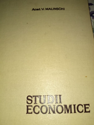 STUDII ECONOMICE - ACAD. V. MALINSCHI, ED ACADEMIEI 1967,288 PAG CARTONATA foto