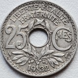 25 centimes 1932 Franta, km#867a, Europa