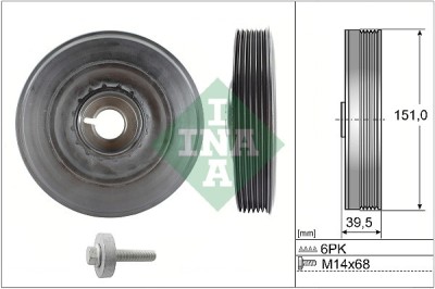 INA 544 0090 20 Set fulie, arbore cotit foto
