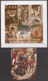 UMM AL QIWAIN PICTURA HANS MEMLING ( bloc + colita ndt.) MNH, Nestampilat