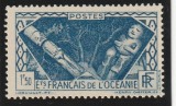 French Oceania (Oceania franceza) - Zeitati indigene (Idoli populari), dantelat, MNH, Mi.116