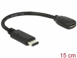 Adaptor USB tip C la micro-B 2.0 15cm T-M, Delock 65578