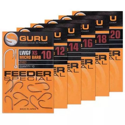 Carlige Guru Feeder Special XS Eyed, Nr.10, 10buc/pac foto