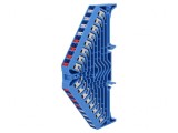 Conector Șine 1,5mm2 8 Piste 32 Borne Albastru 8A