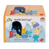 Set monstruleti din lemn premium, Tender Leaf Toys, 7 piese