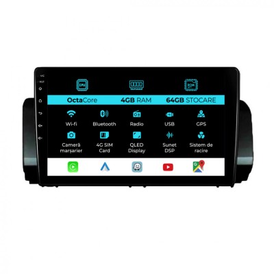 Navigatie Dedicata Dacia Logan Sandero Jogger (2021-2023), 9Inch, 4Gb Ram, 64Gb Stocare, Carplay foto