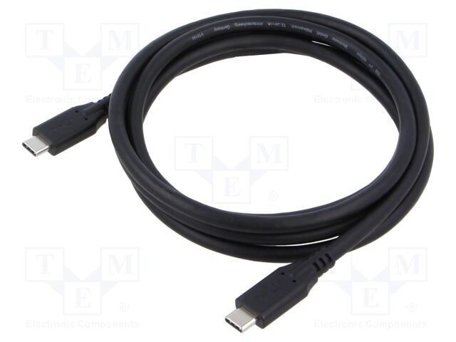 Cablu USB 4.0 USB C Goobay 1,5m negru 40Gbps