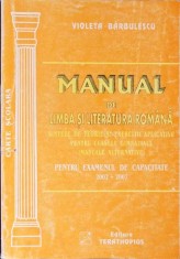MANUAL DE LIMBA SI LITERATURA ROMANA. SINTEZE DE TEORIE SI EXERCITII APLICATIVE PENTRU CLASELE GIMNAZ-VIOLE-284392