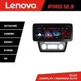 Navigatie Android Skoda Yeti 2009-2014 Lenovo PRO 12.3 QLED 8+256GB 4G
