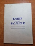 Caiet pentru schite nescris - din anul 1985- i.h.busteni