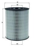 Filtru aer Mercedes A-Class, Vaneo Motor 1.6, 1.9, A 140, A 160, A 190, A 210, 150 mm, OE 1660940004, Mahle