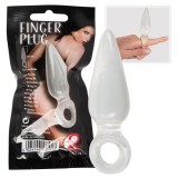 Dop Anal Cu Inel, Transparent, 9.5 cm