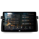 Cumpara ieftin Navigatie HUB64 BMW E46, 4GB RAM, Android 13, Octacore, Slot Sim 4G, DSP, GPS, Wi-FI, Carplay, Android Auto, USB, Bluetooth, Waze, Touchscreen, 9 inch