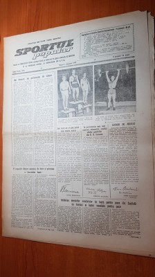 sportul popular 7 august 1953-proba ciclista de viteza,box pe stadionul giulesti foto