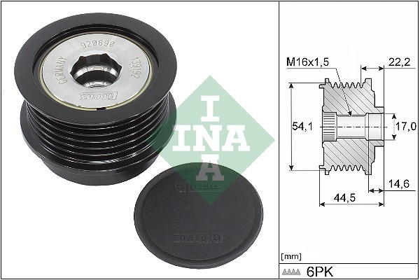 INA 535 0352 10 Sistem roata libera, generator