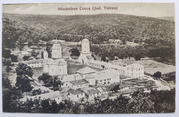 Manastirea Cocos - judetul Tulcea - 1927 - printata, scrisa dar necirculata