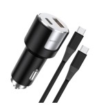 Incarcator Auto LEMONTTI LIAFCPD20WNA, 20W, 2 porturi, Negru
