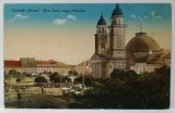 SATU MARE , CATEDRALA ROMANO - CATOLICA , CARTE POSTALA ILUSTRATA , PERIOADA INTERBELICA