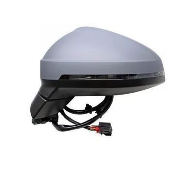 Oglinda usa exterioara Audi A4/S4 (B9), 11.2015-, partea Stanga, reglare electrica; carcasa grunduita; incalzit; sticla asferica; geam cromat; rabata foto